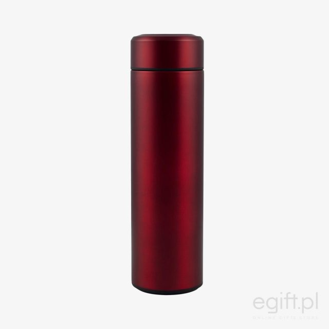 Zakręcony termos czerwony