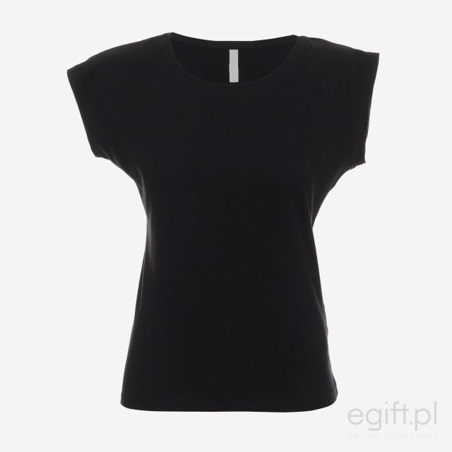 Koszulka Czarna Bawełniana damska