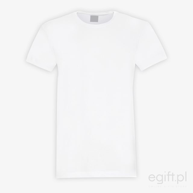 Koszulka biała bawełniana męska